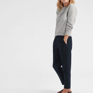 Everlane Italian GoWeave Easy Pant, Navy, Sz 8